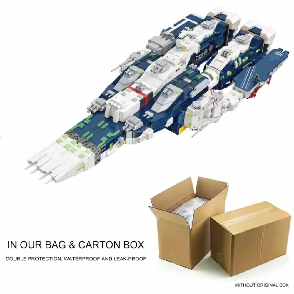 IN STOCK 58144 MOC Creativity Spacecraft SDF-1 Macross Building Blocks 2in1 Anime Toys Adult Gift Set  holidays 4682 pcs