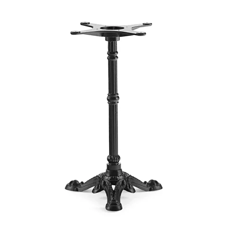 French bistro black cast iron 3 leg table base for round