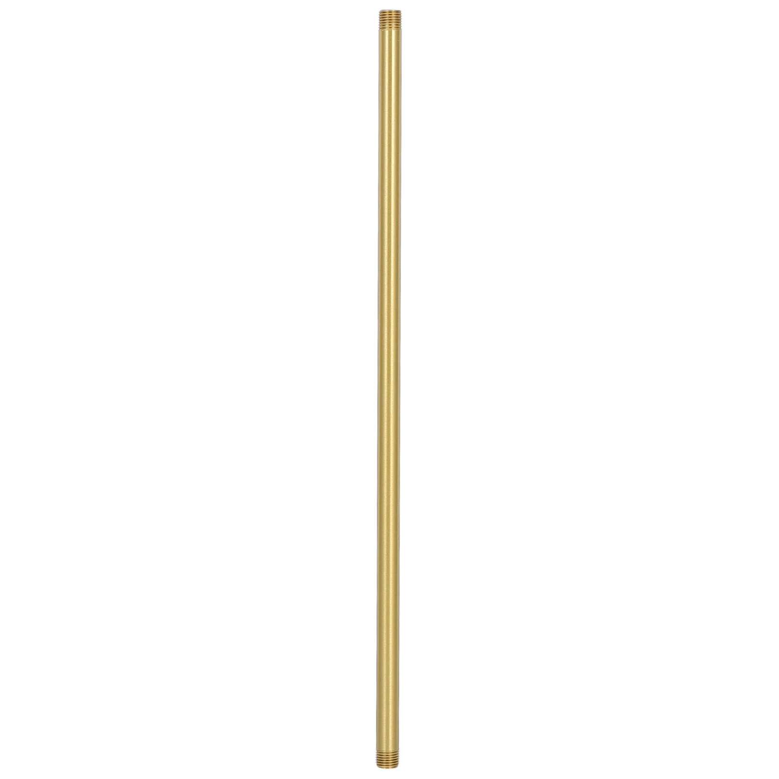 1pcs Polished Brass Straight Lamp Rod 300Mm M10 Brass Nipple Pipe For Diy Lighting Projects Durable Connector Home Office Decor