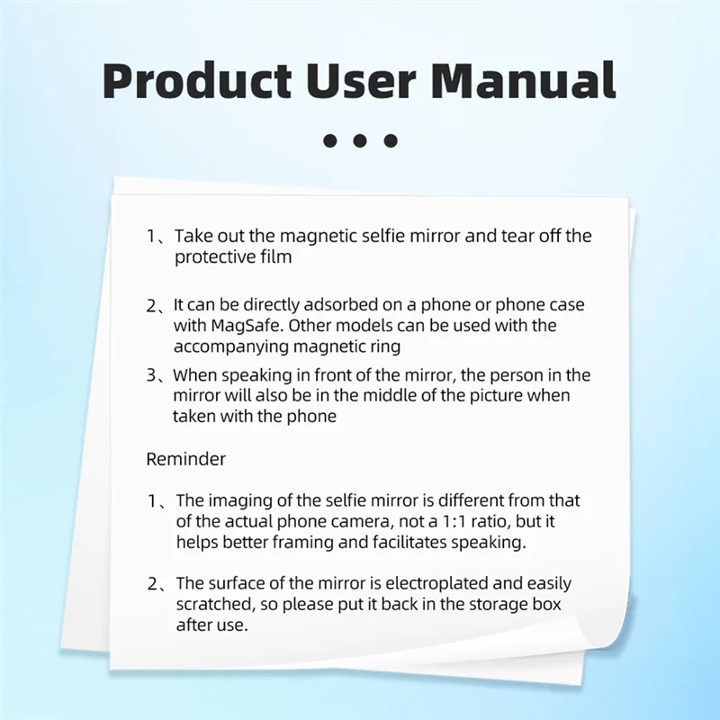 CEA مرآة مغناطيسية للهاتف الذكي، مرآة لصور السيلفي، مرآة تسجيل فيديو عاكسة عالية الوضوح لفيديو صور Magsafe
