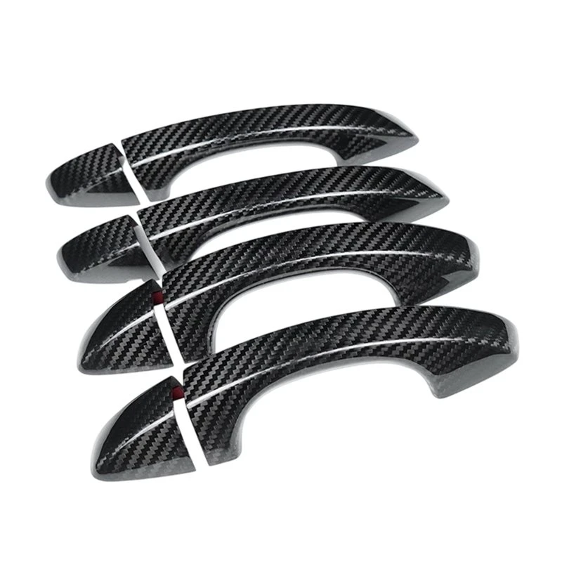 Leading-Car Exterior Door Handle Trim Stickers Carbon Fiber For SEAT LEON 2017-2020 Door Pull Accessories