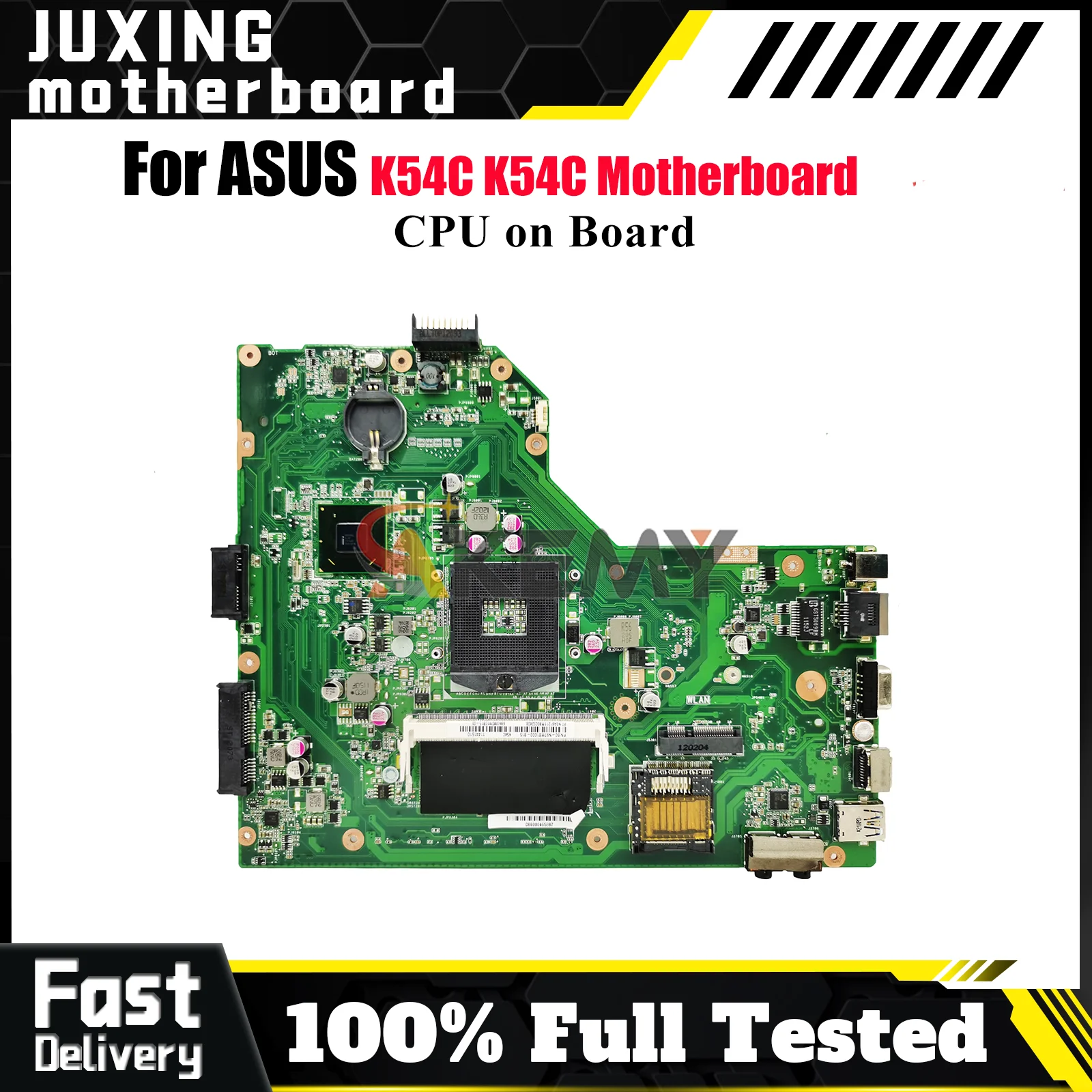 

K54C Laptop Motherboard For ASUS K54C K54C Notebook Mainboard With Celeron CPU 100% tests OK fast shipping High quality