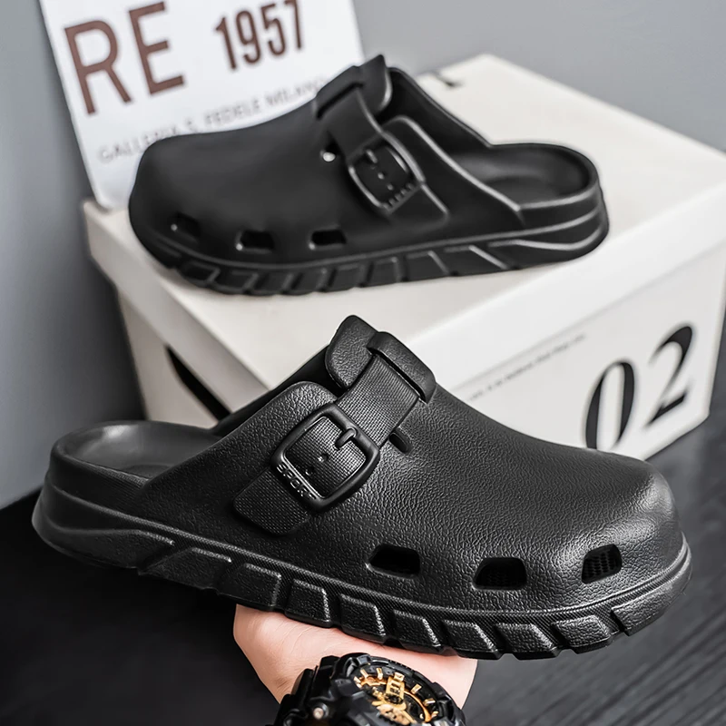 

Men's Sandals Fashion Lightweight Summer EVA Man Beach Shoes Breathable Soft Men Water Shoes Comfortable Casual Walking Sneakers