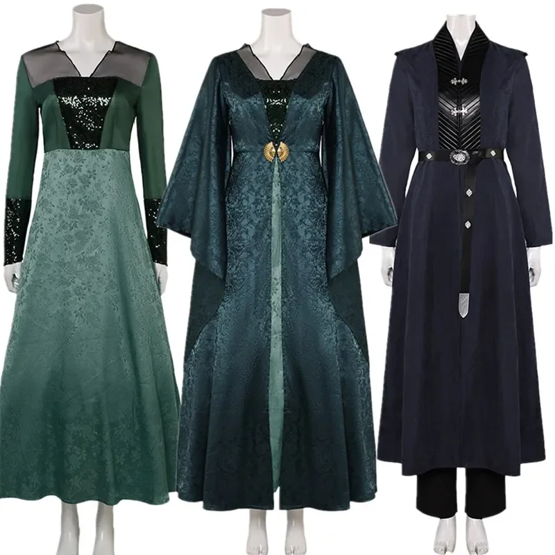 

FC6Adult Fantasy Princess Rhaenys Cosplay Helaena Costume Women Coat Pants Belt Dress Cloak Outfits Halloween Carnival Part@FC8！