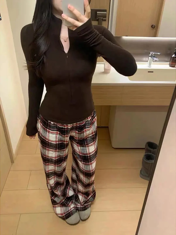 

plus Size Spor Zipper Long Sve Base irt Women's Autumn Winter Fce Lined Versatile Inner Wear Slim Fit Korean Sle