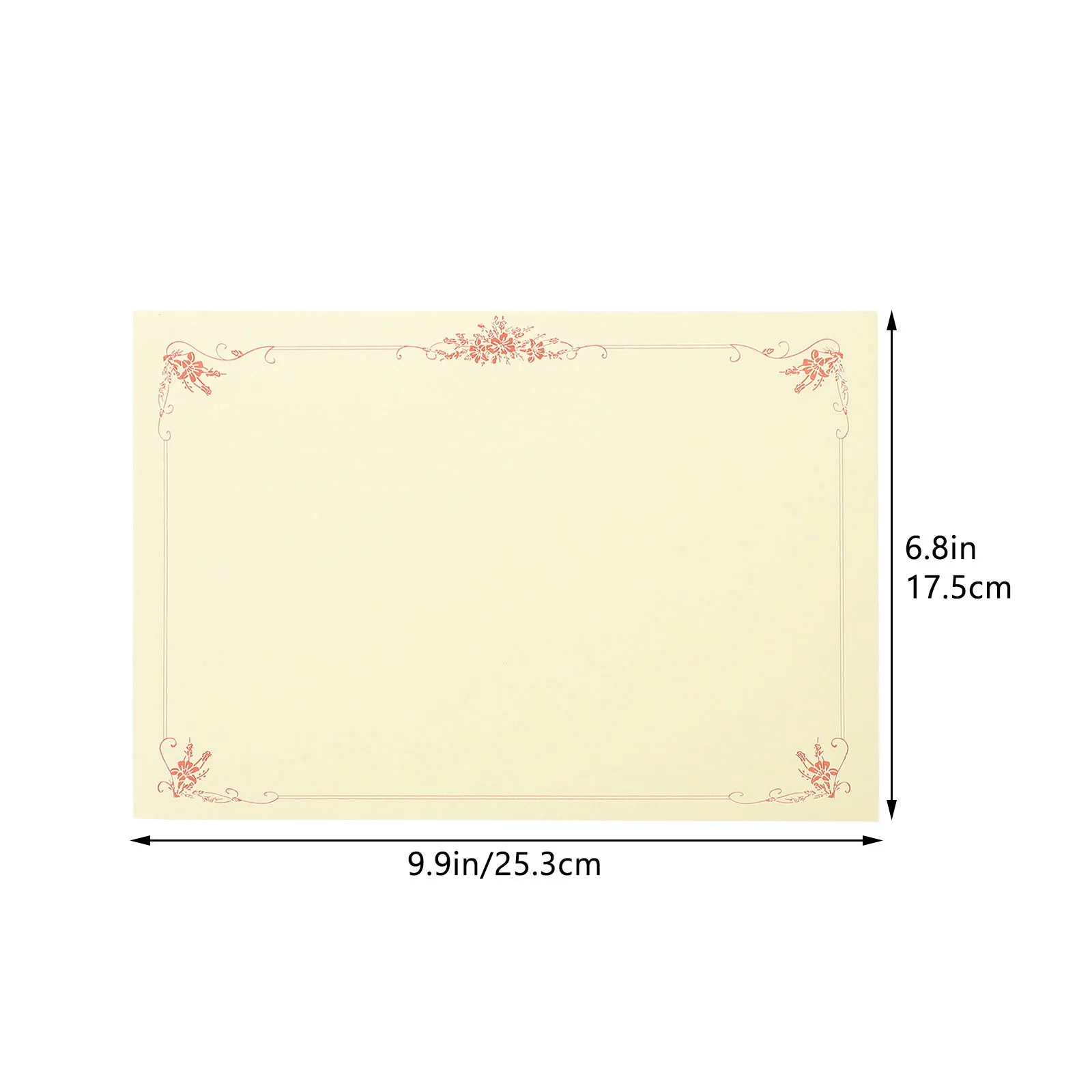 100 قطعة من ورق الدبلوم، ورق شهادة فارغ، أوراق قابلة للطباعة لشهادة جوائز المدرسة، استخدام ديكورات جدران المنزل والمكتب #2