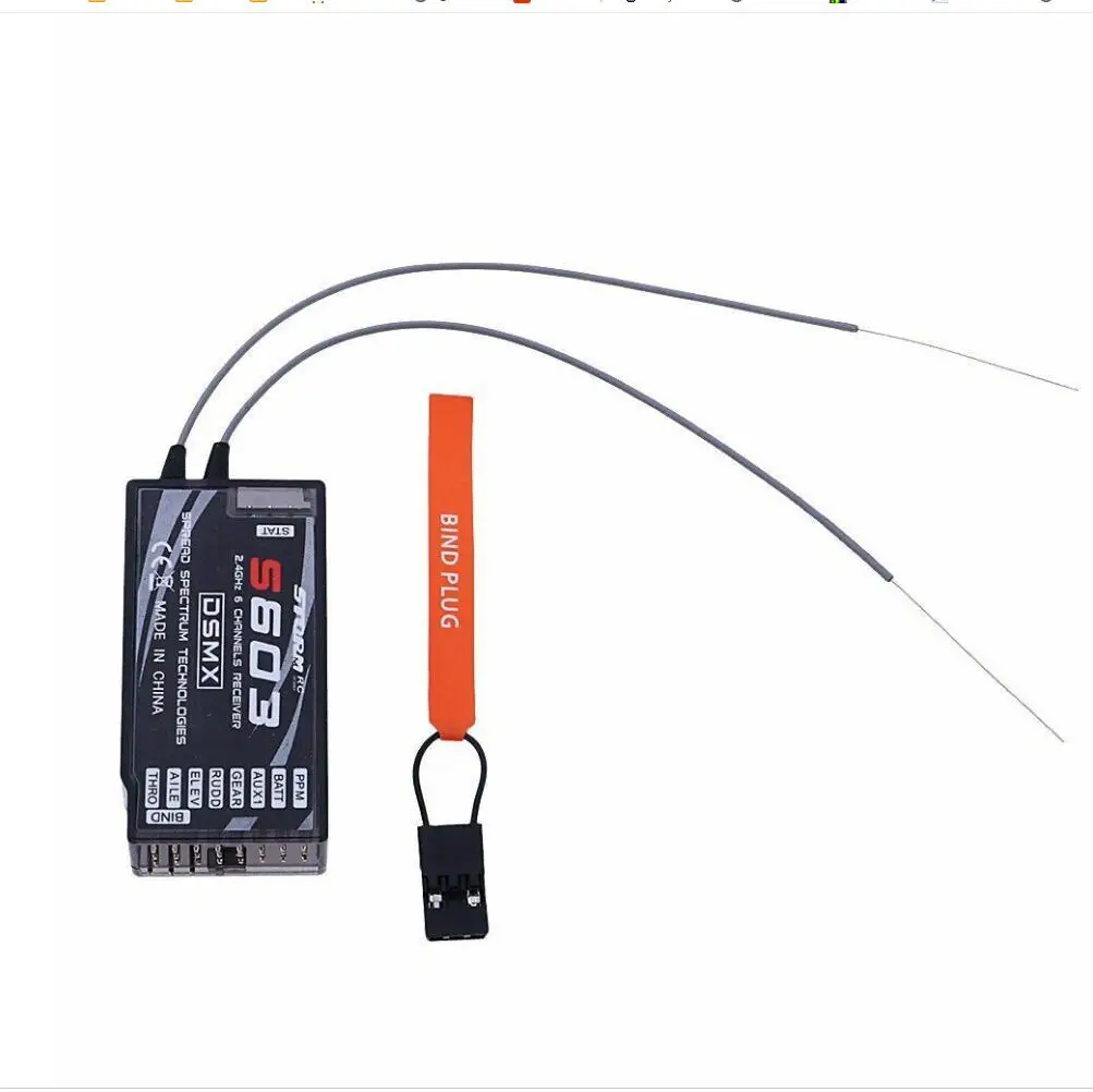 2.4GHz 6Ch S603 Receiver with Long Antenna RX Support PPM QUADCOPTER For DSMX DX6i JR DX7 Transmitter MINI FPV RACING DRONE