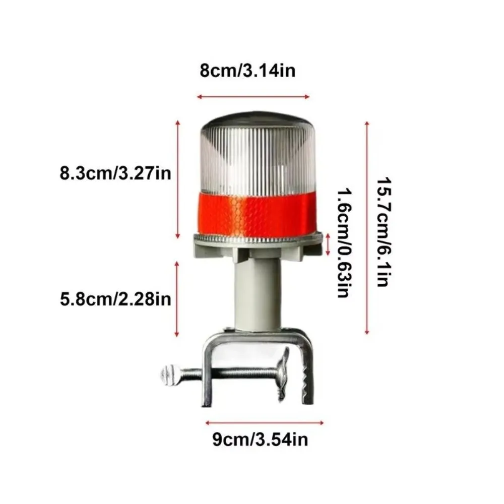 Durable Solar Powered Strobe Lights Waterproof Industrial Grade Flashing Lamp High Visibility Safety Flashing Lamp Car image 6