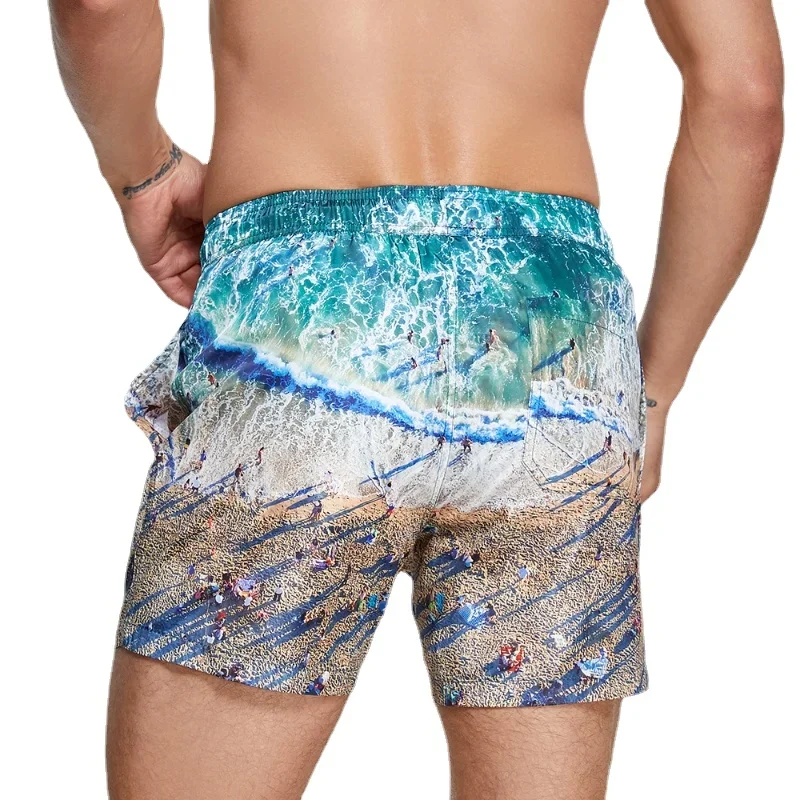 Seobean Badpak Man Korte Zwemshorts Gevoerd Zwembroek voor heren Sneldrogend Heren Strand Board Surfshorts Badpak sportkleding