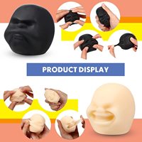 Fun Novelty Caomaru Antistress Ball Toy Human Face Emotion Vent Ball Resin Relax Doll Adult Stress Relieve Novelty Toys Gifts