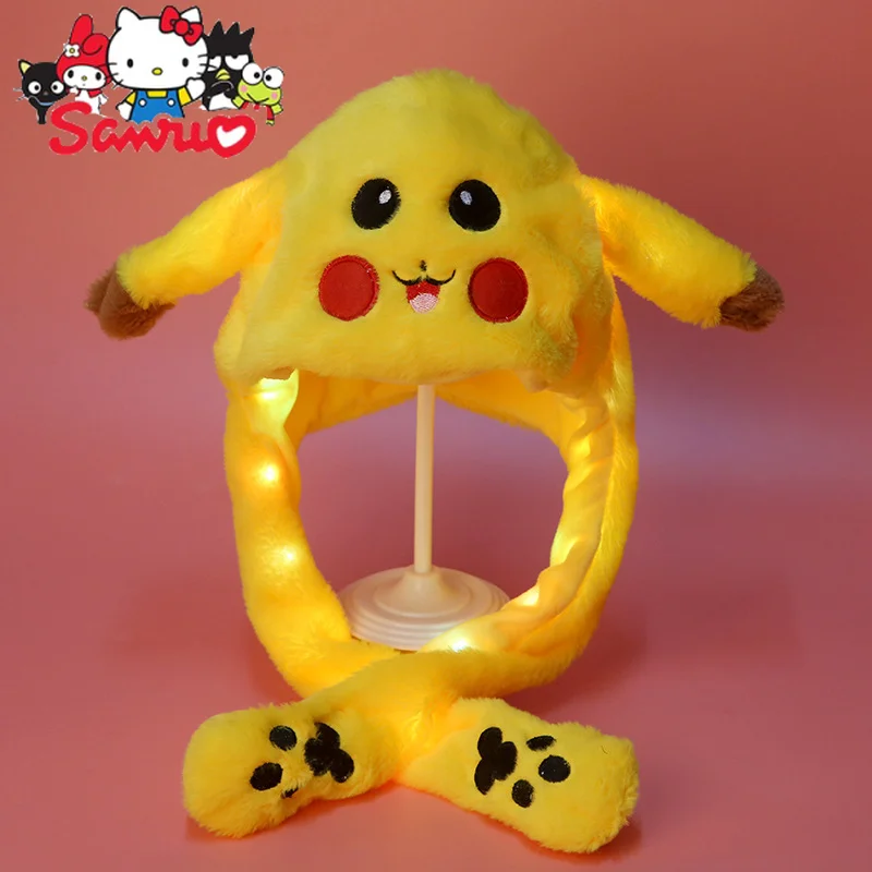 Anime japonês Chapéu De Coelho Brilhante, Pikachu, Sanrio, Cinnamoroll, Coelho Dos Desenhos Animados, Air Bag, Movimento De Orelha, Faixa De Cabelo,