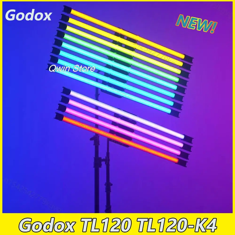 Godox TL120 TL120-K4 Pavo Tube Light RGB Color Photography Light Handheld Light Stick with APP Remote Control for Photos Video