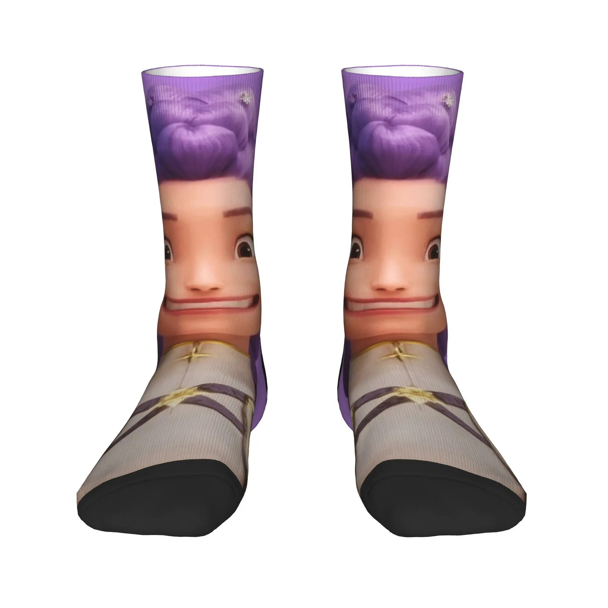 Baby Saja KPop Demon Hunters Chibi Art Calzini Calze antiscivolo Calzini da arrampicata di qualità unisex da uomo Calzini grafici moderni autunnali