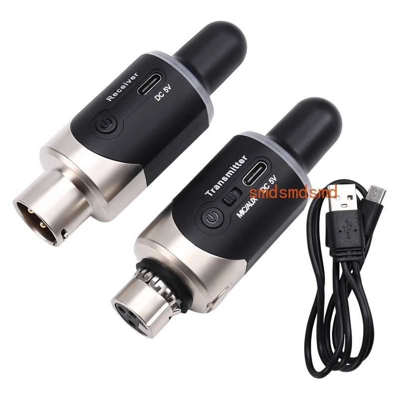 

New U801 UHF Wireless XLR Transmitter And Receiver Microphone Converter Wireless Microphone For Live Interview/Studio