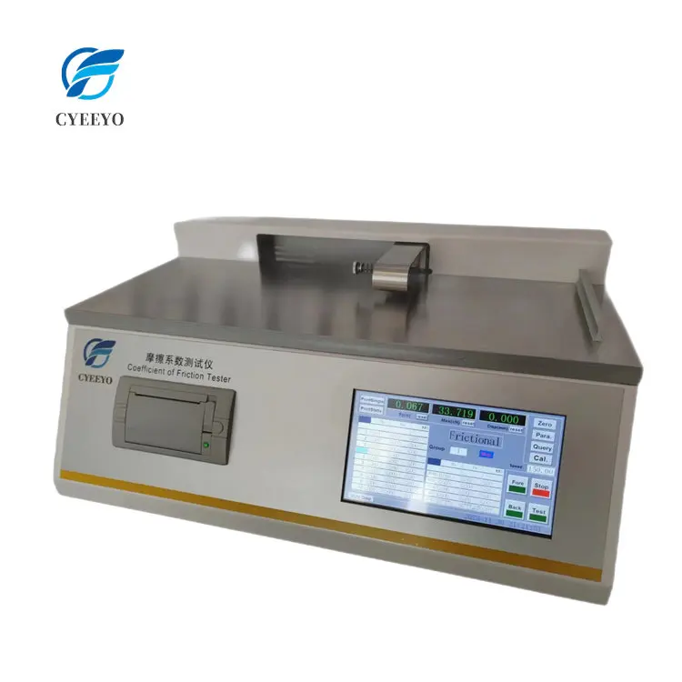 Paper Coefficient Friction Plastic Film Static Kinetic Cof Tester Curve Testing Equipment Meter