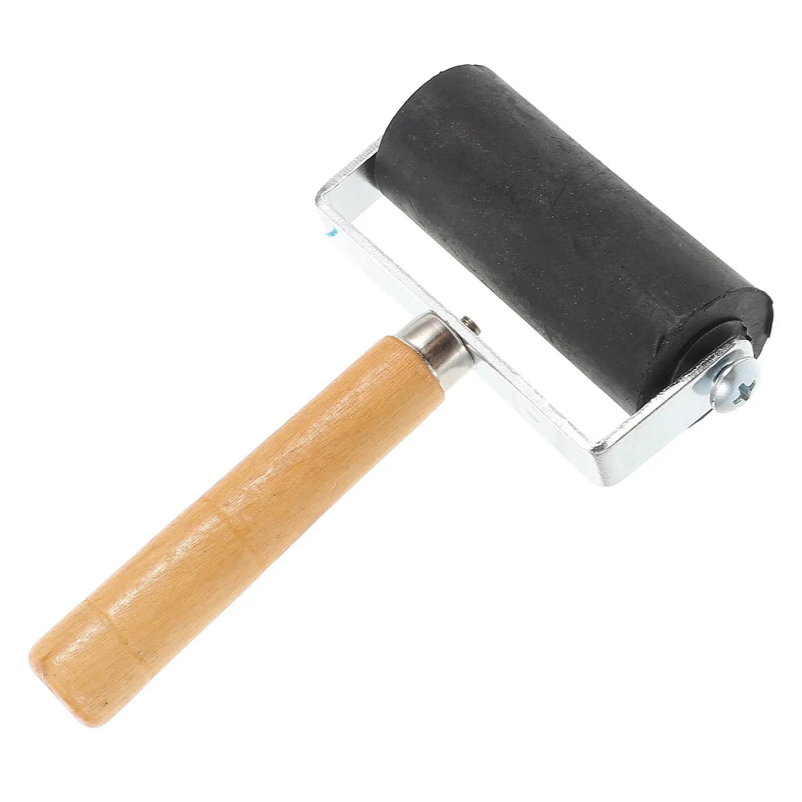 Stamp Roller Non Handle For Card Maker Rubber Printing Stamping Ink Distribution Natural Wood Lightweight