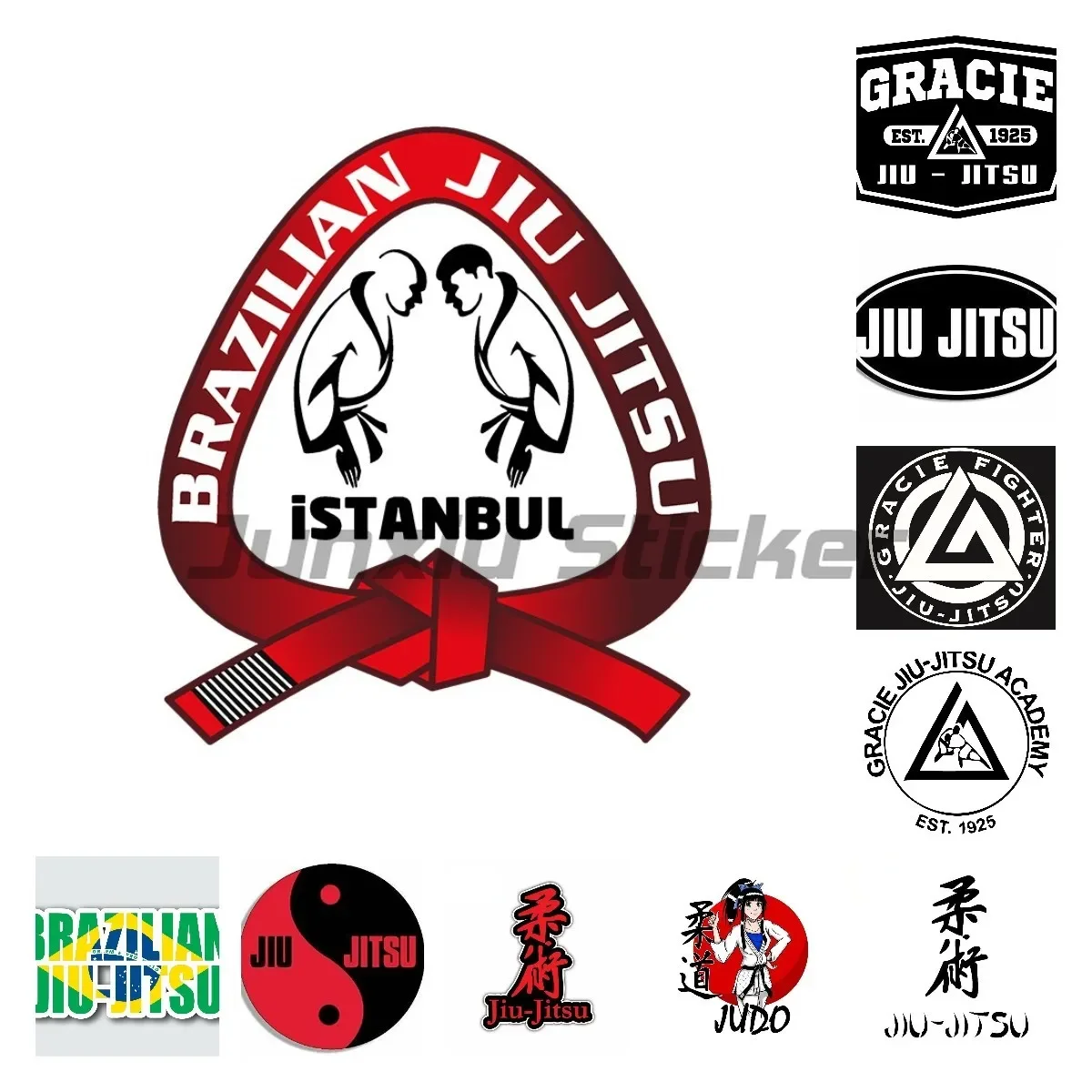 

Jiu Jitsu Car Sticker Decor Motorcycle SUV Trunk Guitar Laptop Vinyl PVC Decal