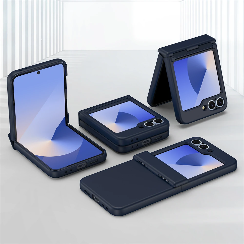 Luxury Original Phone Case For Samsung Galaxy Z Flip 6 5 4 3 For Magsafe Wireless Charge Ring Magnetic Shockproof Hinge Cover