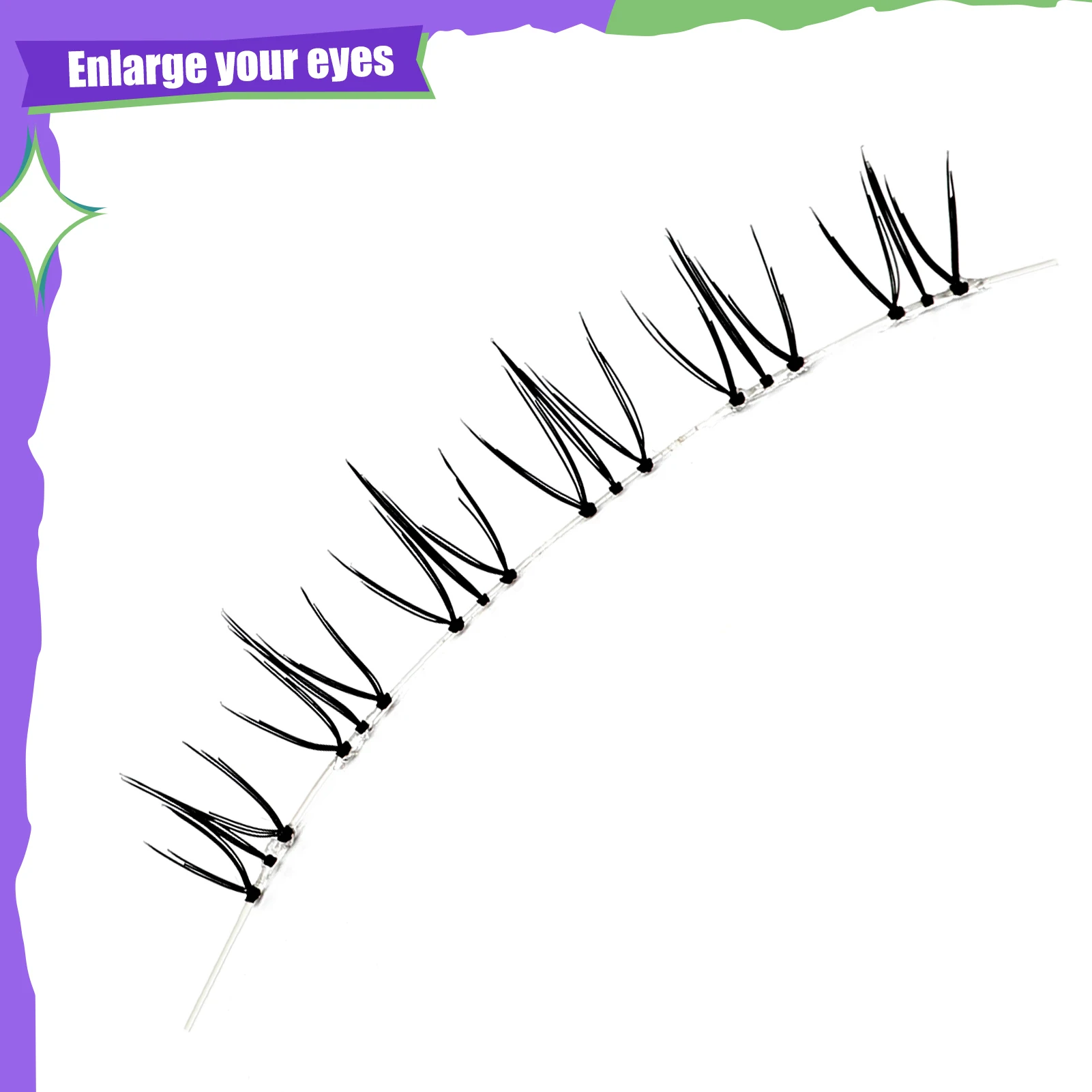 5 ペア透明バンドストリップつけまつげ自然な見た目のうっすら C カールまつげ 5-6 ミリメートルふわふわまつげ女性のための日常使用