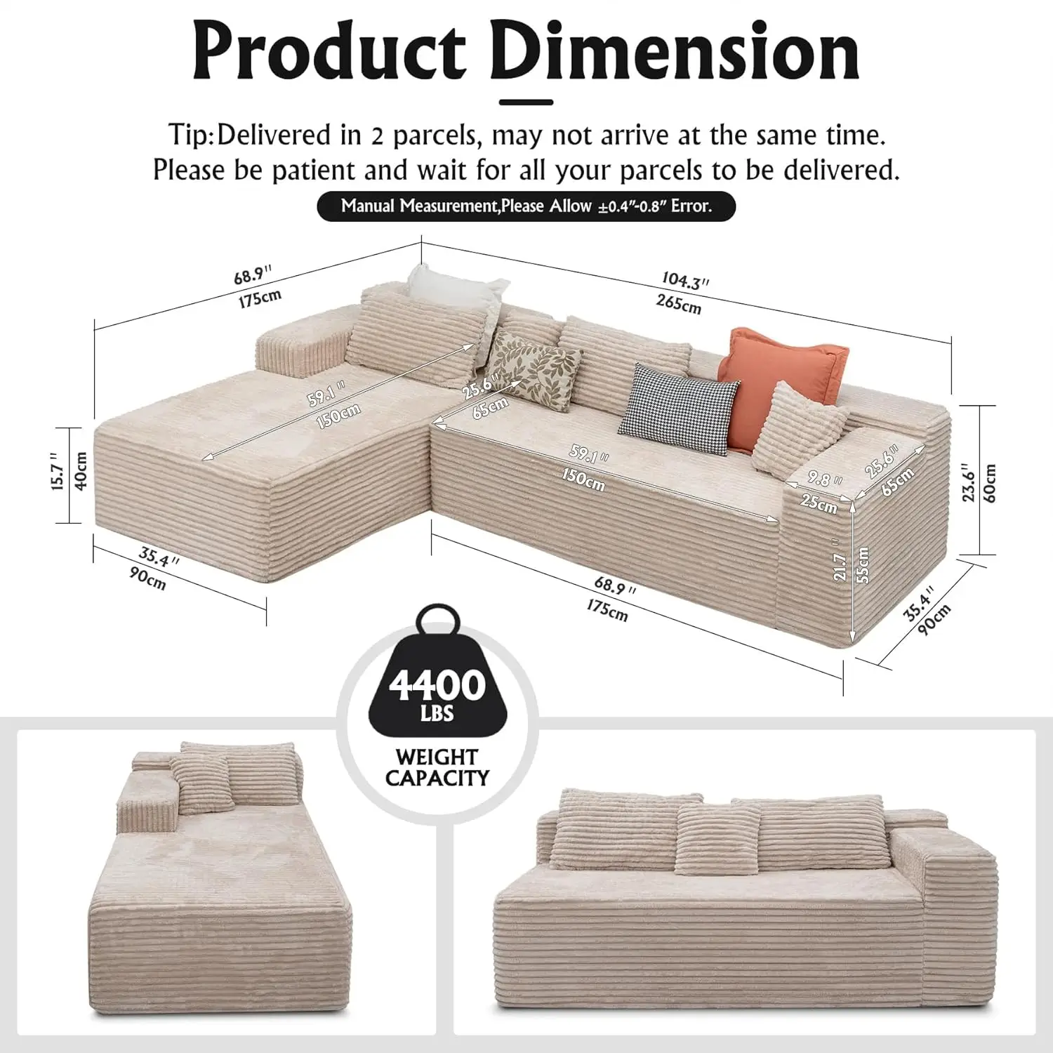Thumbnail 2 - #39 Best Rated Modular Sectional Sofas to Buy in 2026