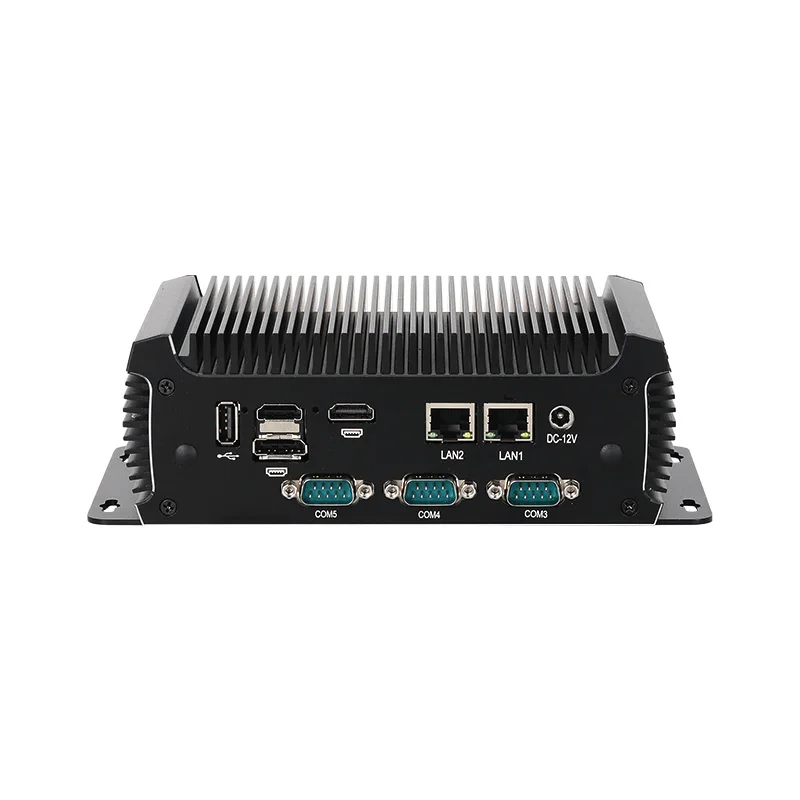 Промышленный мини-ПК Helorpc 2LAN6COM с поддержкой Inter N97 Компьютер Wi-Fi Linux с 2xHDMI 5xUSB2.0 3xUSB3.0 Windows10 Готовый
