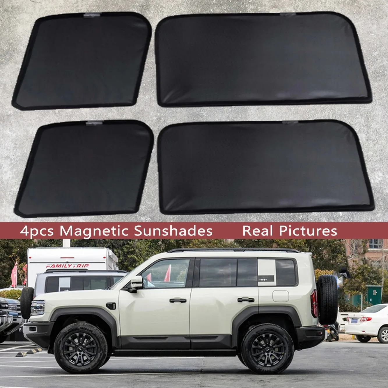 

Magnetic Car Sunshade Shield Front Windshield Frame Sun Shades For Formula Journey Leopard 5 Denza B5 2023 2024 2025 2026