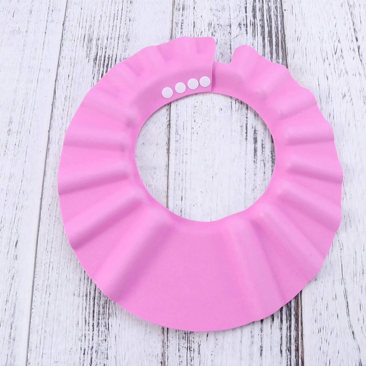 Verstellbare, ultraleichte, wasserdichte Eva-Badehaube für Babys und Kinder, gelb, verhindert Wassershampoo, Augen, verstellbare Druckknöpfe