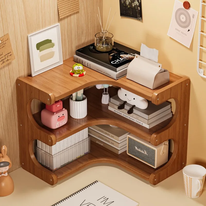

Corner Desktop Storage Rack Multi-layer Organizer for Kitchen Daily Supplies