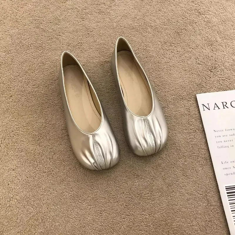 New Women's Loafers Luxury Artificial Leather Casual for Women Trend Comfortable Flats Outdoor Fashion Low Heels Shoes Footwear