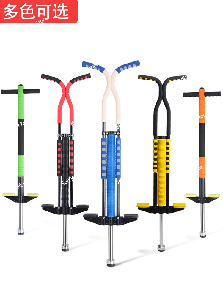 

Pogo Stick for Kids Adults Fitness Bouncer Jumping Stick with Anti-Slip Handle Supports 220lbs for Indoor Outdoor Use