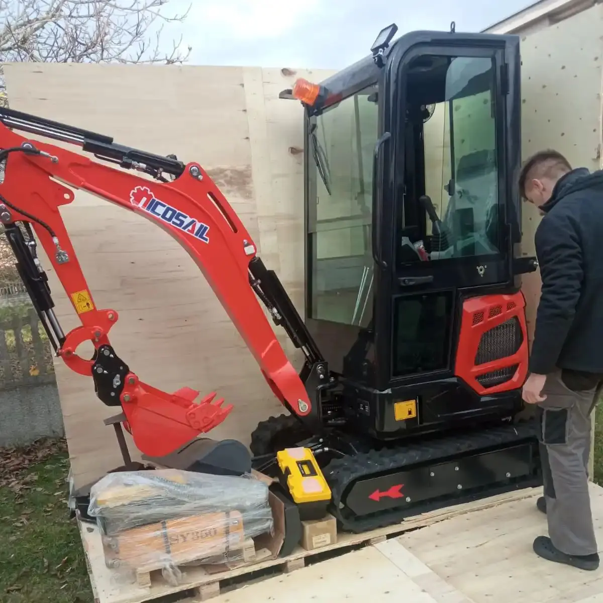 1.8 طن حفارة زاحفة صغيرة حفارة صغيرة محرك كوبوتا حفارة رائجة البيع للبيع