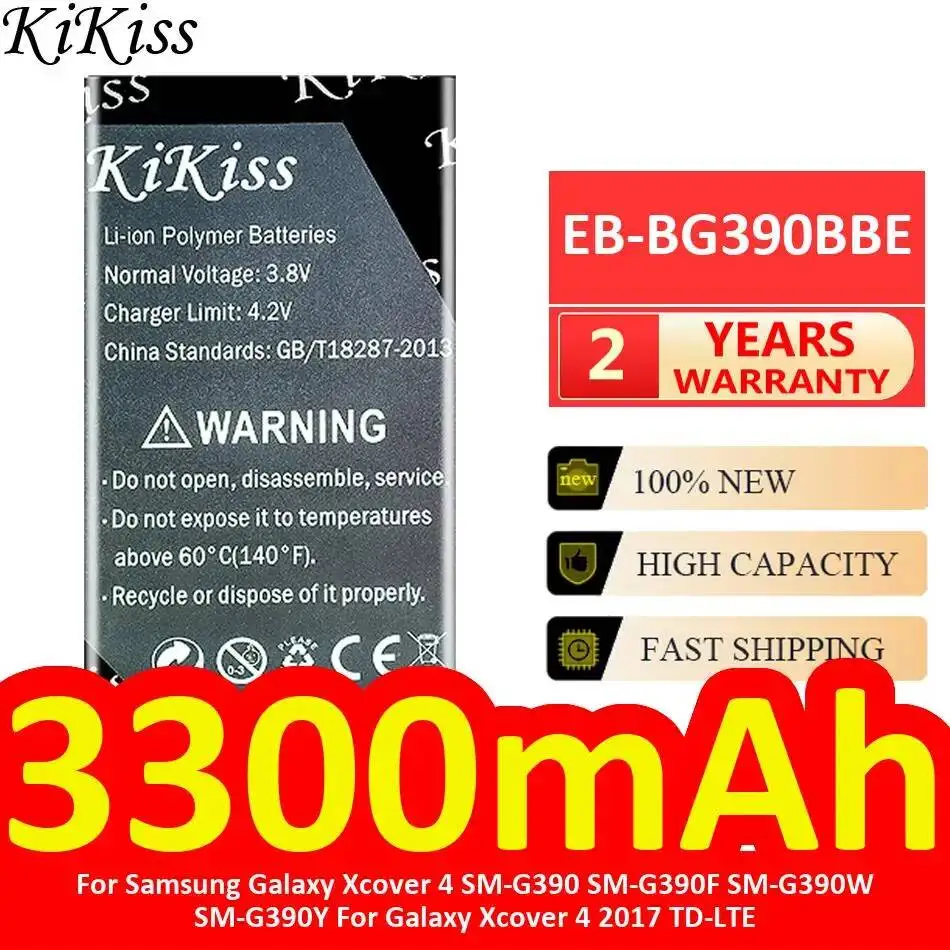 For Samsung Galaxy Xcover 4 SM-G390 SM-G390F SM-G390W SM-G390Y For Galaxy Xcover 4 2017 TD-Lte 3300mAh Safe EB-BG390BBE Battery