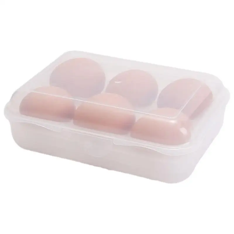 Egg Storage Box Portable Egg Tray Carriage Dispenser Shockproof Leakproof Egg Holder Container Portable Egg Tray Carriage