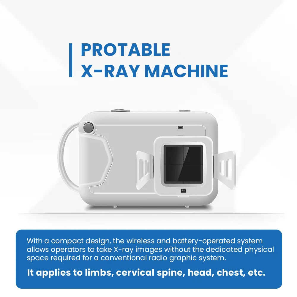 Unique miniature design portable X-ray battery-powered digital imaging X-ray machine for , spinal, limb, and veterinar