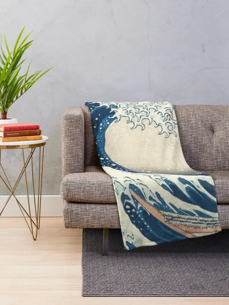 The Great Wave Off Kanagawa Throw Blanket Summer Beddings funny gift Blankets