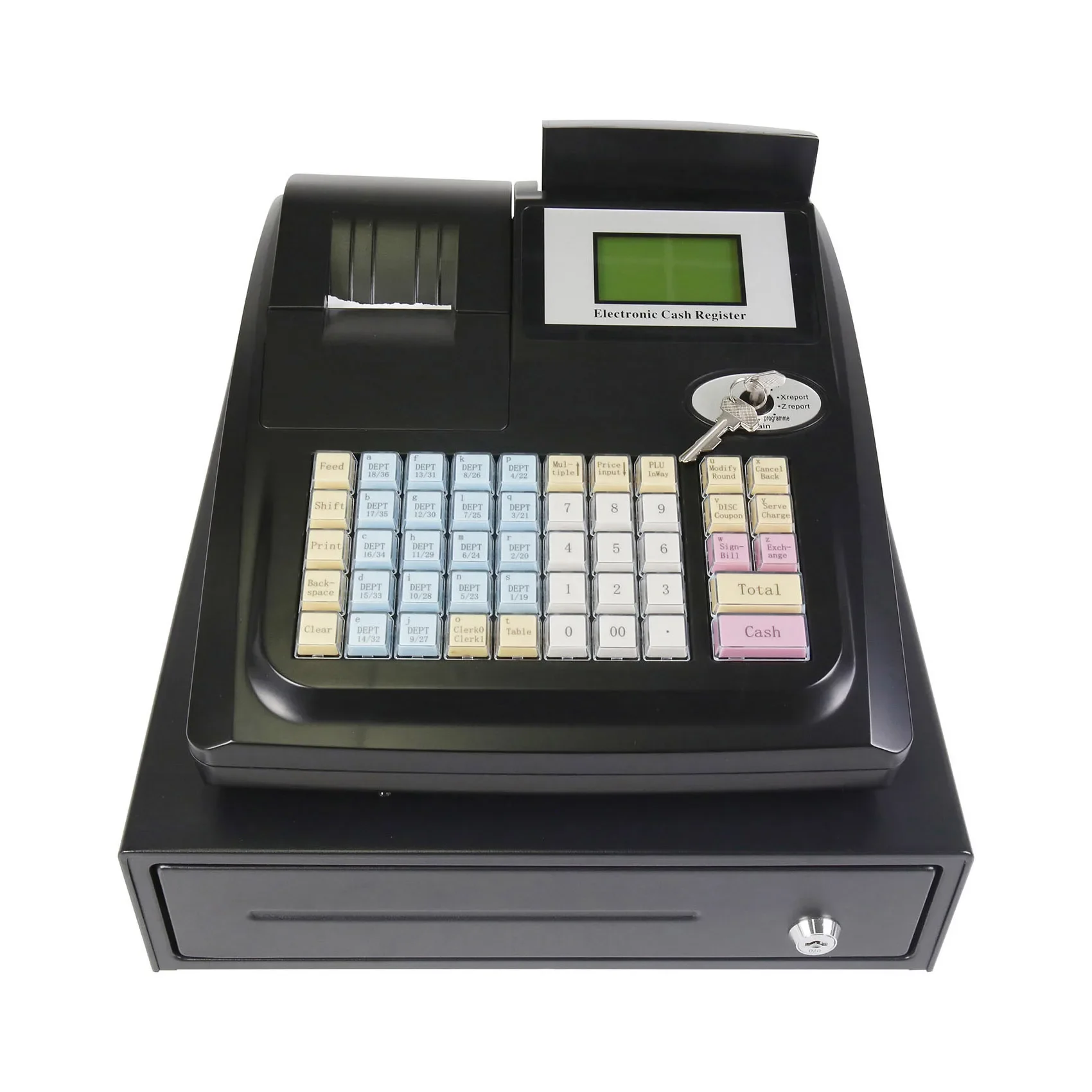 All In One Cajas Registradora Digital Electronic Pos Cash Register Machine For Small Business