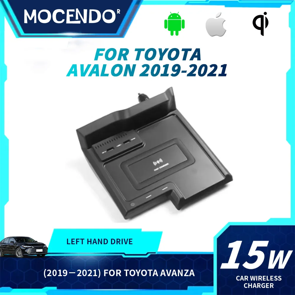

For Toyota Avalon 2019-2021 Car Wireless Charger Fast Cell Phone Charging Plate Adapter Interior Auto Modification Accessories