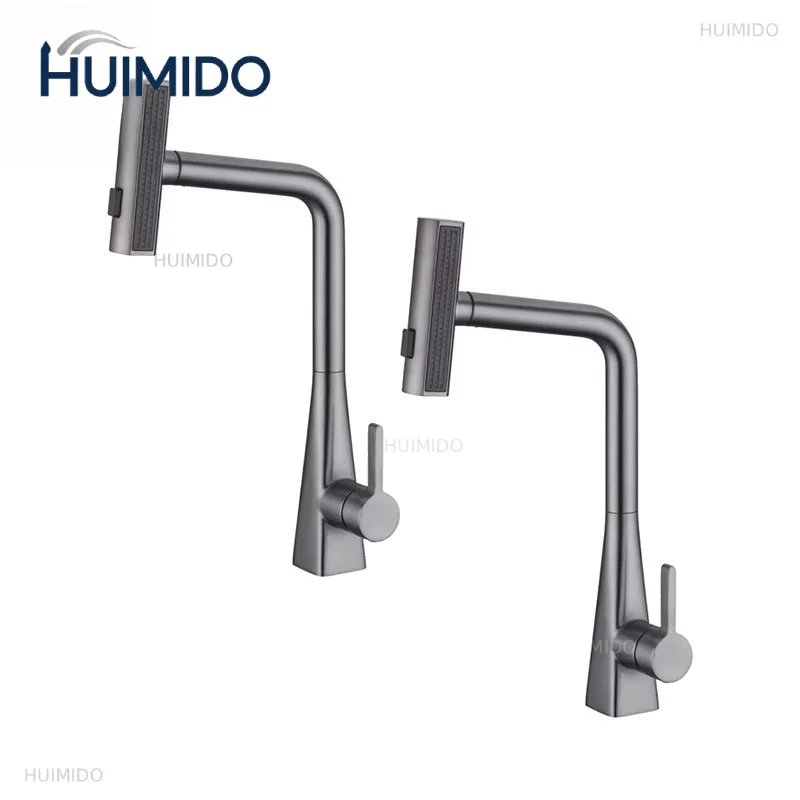 New design kitchen faucet CUPC two kinds of water effect brass spool faucet separation pull single hole installation