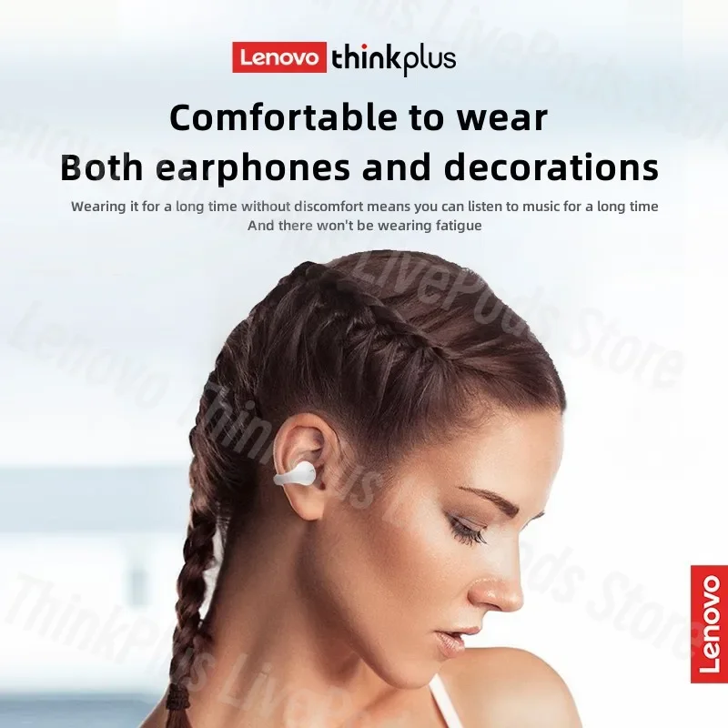 New Lenovo XT83II TWS Wireless Headphones Bluetooth Earphones Earclip Design Touch Control HD Earbuds Sports Headset Original