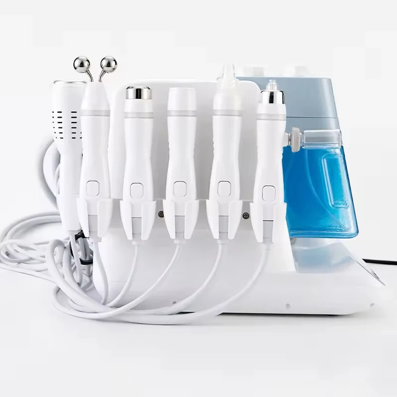 6 in 1 hydrotherapy water Hydrogen Small Oxygen Bubble H2O2 SPA Machine Facial Pore Reducing Facial Skin Cleansing