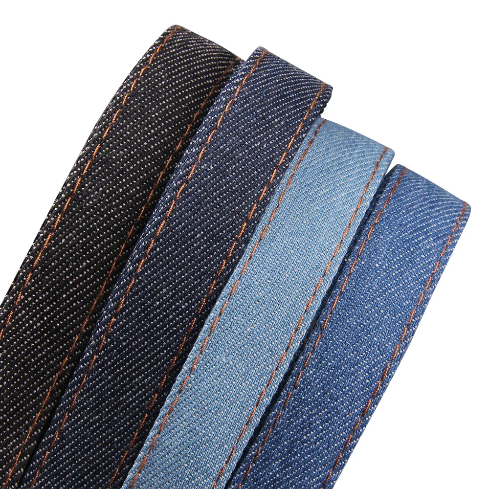 5meters/Pack 6/8/10/15/20mm Denim Strap Falt Cowboy Fabric Rope for DIY Crafts Bracelets Hair Accessories Making Findings