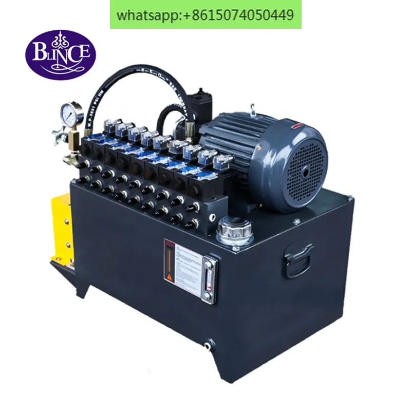 Hydraulic System Electric Hydraulic Motor Power Pack Embossed Aluminum Machine Hydraulic Tools