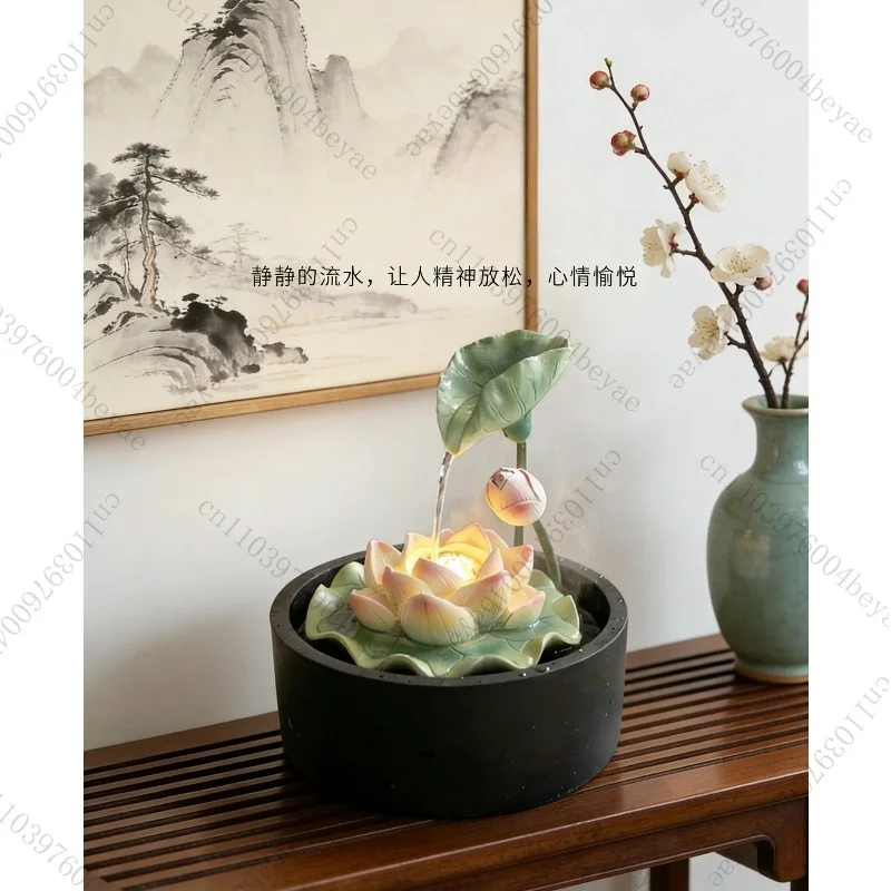 Flowing Water Ornament, Circulating Water To Attract Wealth, Living Room Desktop Tea Table, Moving Opening Gift, Housewarming