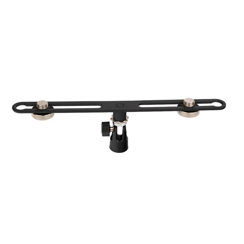 B04C-Dual Microphone Stand Extension Bracket For Studio Recording Adjustable Mic Mounts For Enhanced Sound Quality