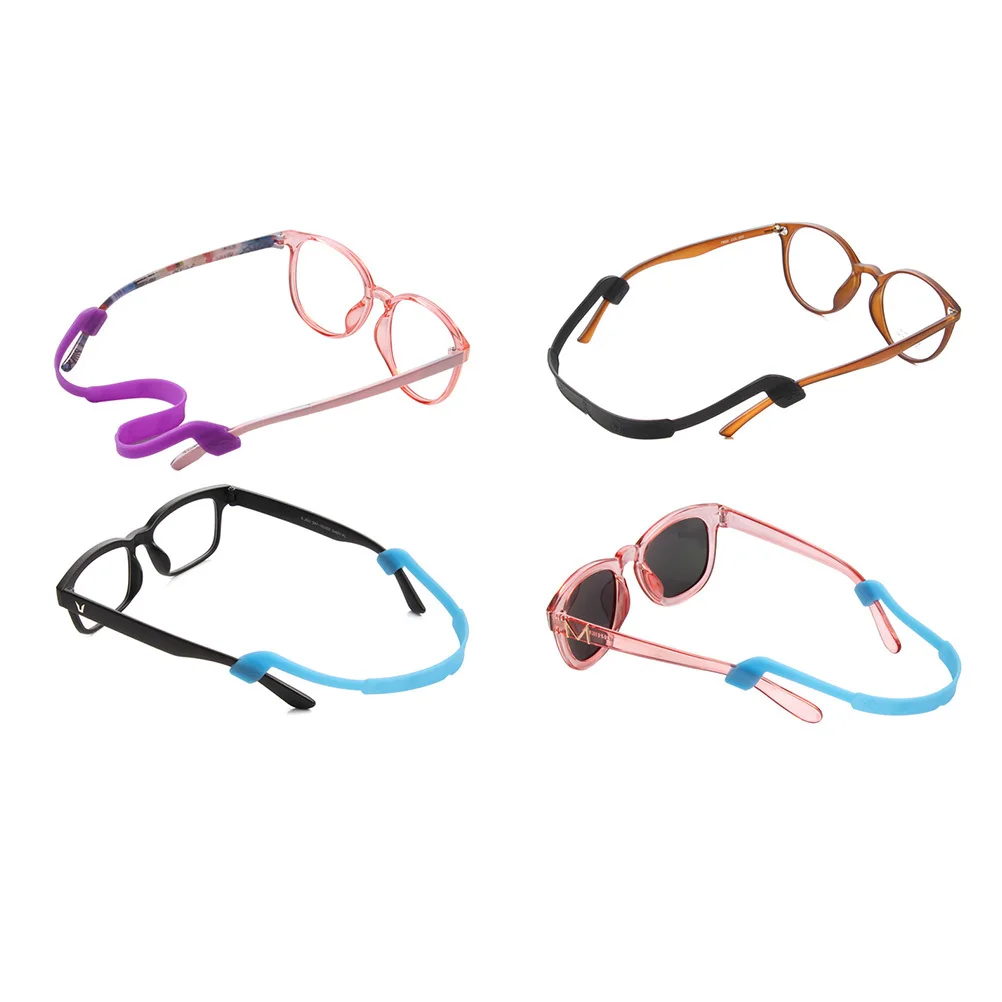 

12Pcs Eyeglass Holder Silicone Anti-Slip Straps Non-Slip Lightweight Comfortable for Sports Climbing Riding Hunting Children