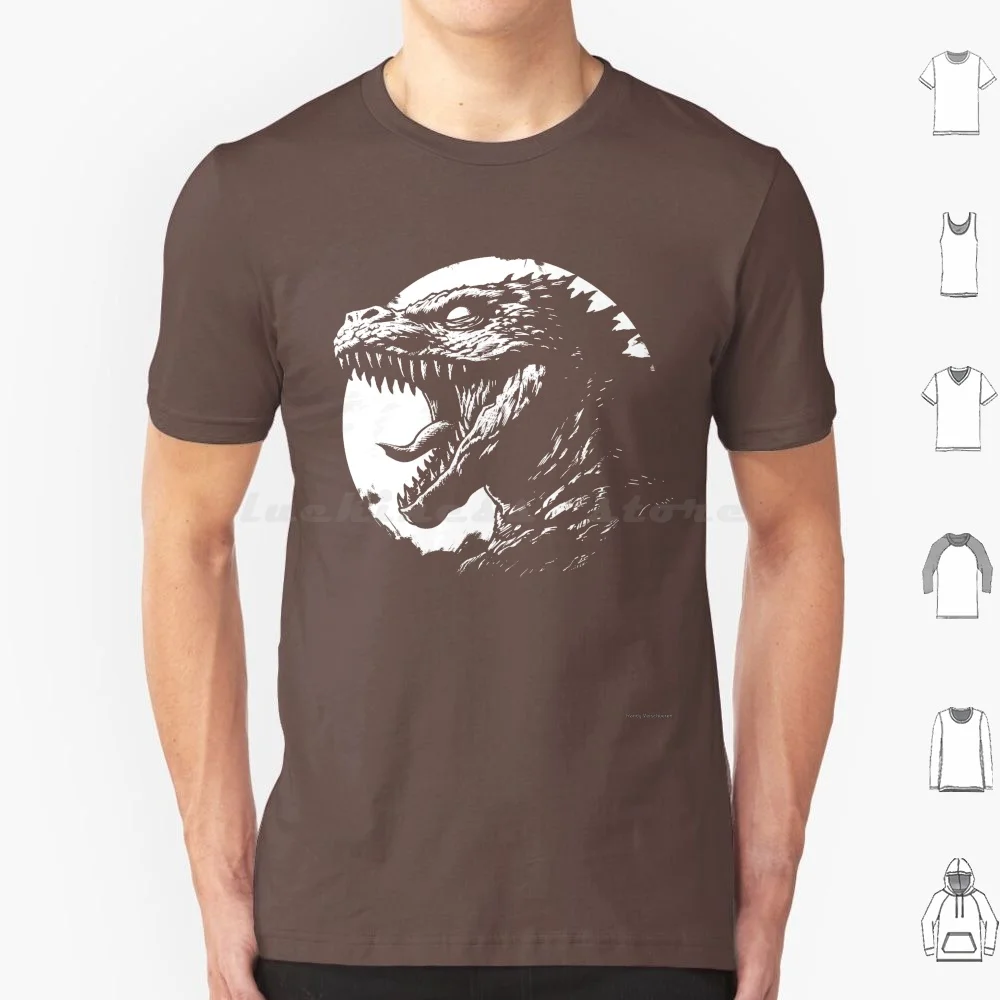 King Of Kajiu T Shirt 6xl Cotton Cool Tee Kaiju Fashion Monster Movie Japanese Pop Culture Tokyo Destruction Design King Of The