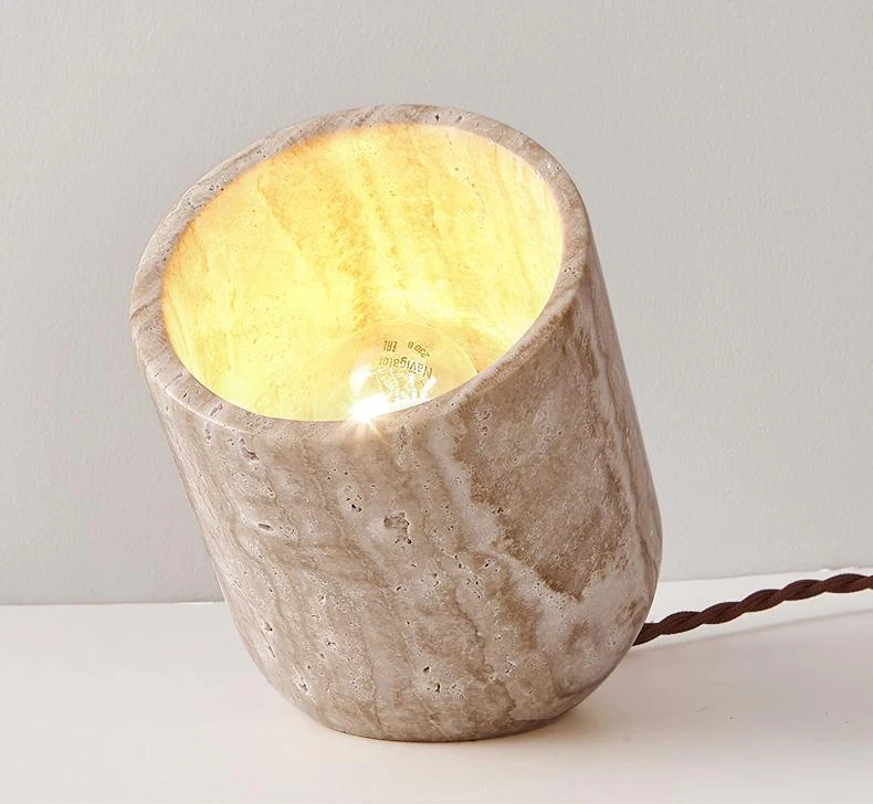 Novelty Creative Natural Stone Table Light E27 Bulb