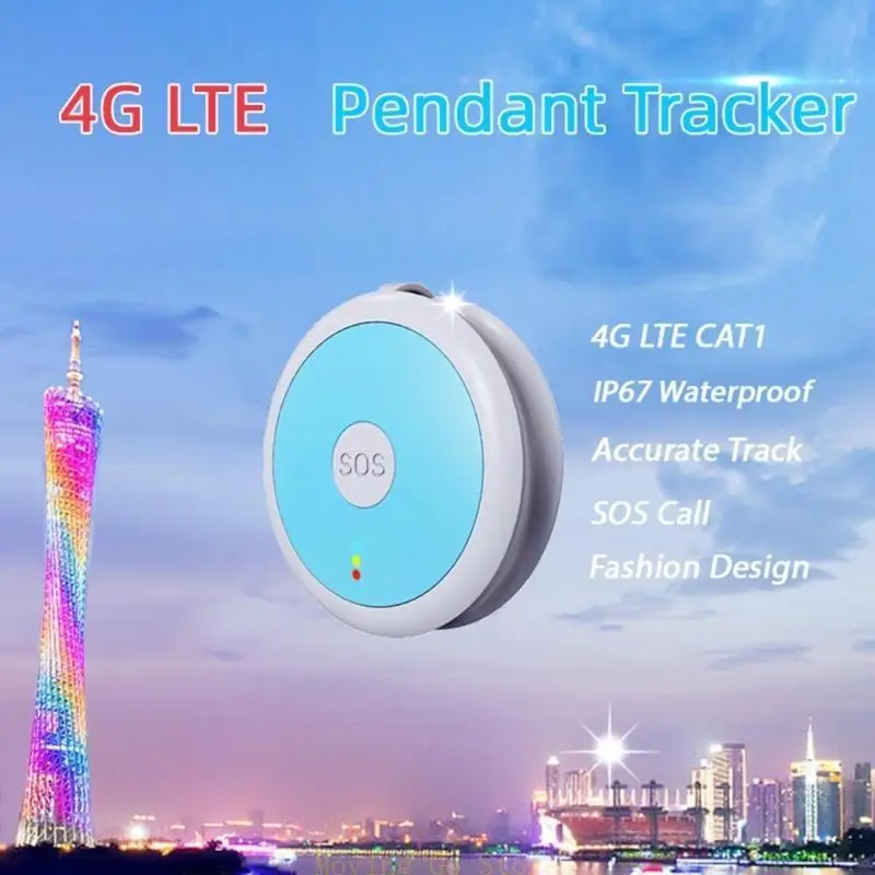 

B5XD Anti-Lost Anti-Theft Alarm Device GPS Tracking Locator Intelligent Child Wallet GPS/AGPS/WIFI/4G for Key-Finder