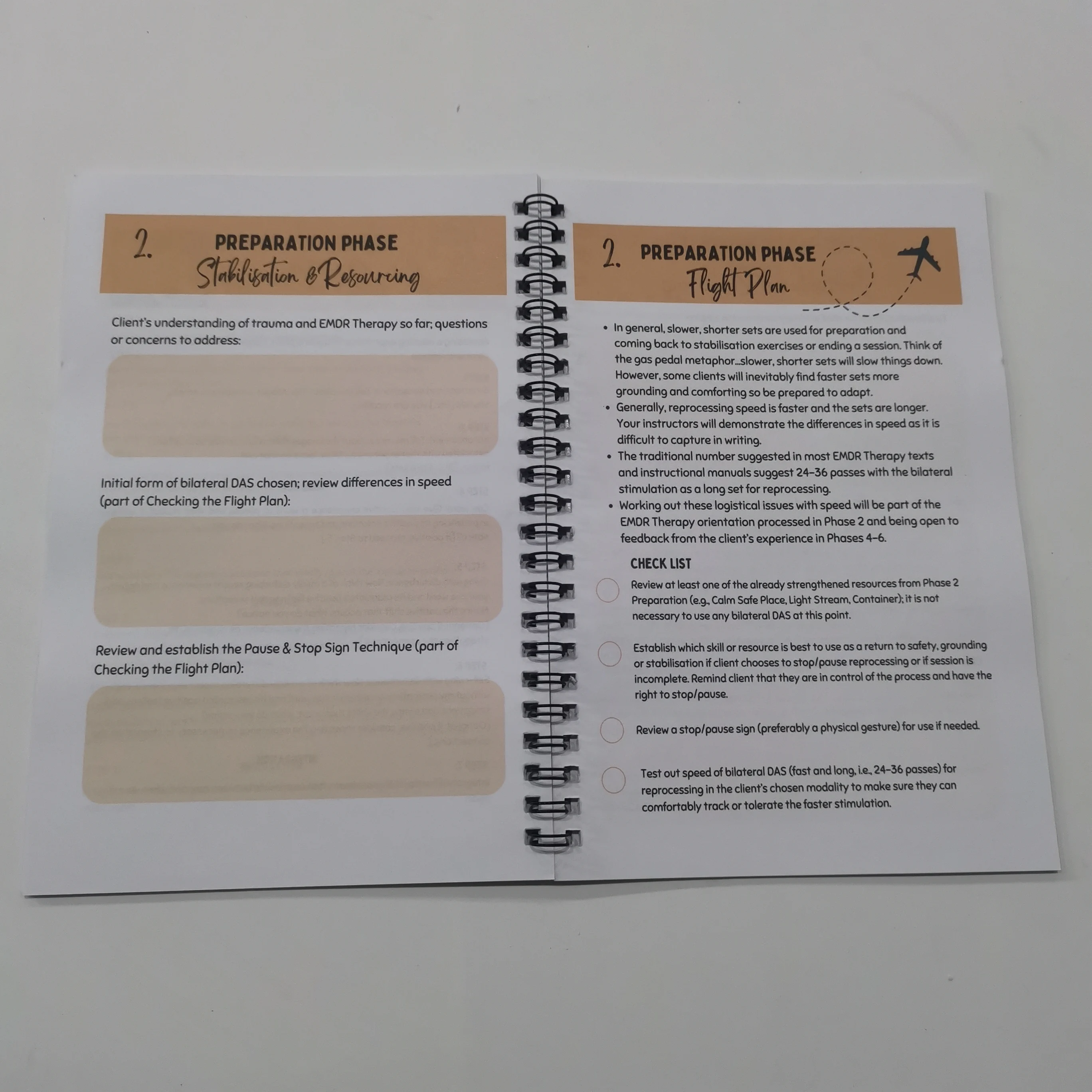 8 phases EMDR therapy workbook