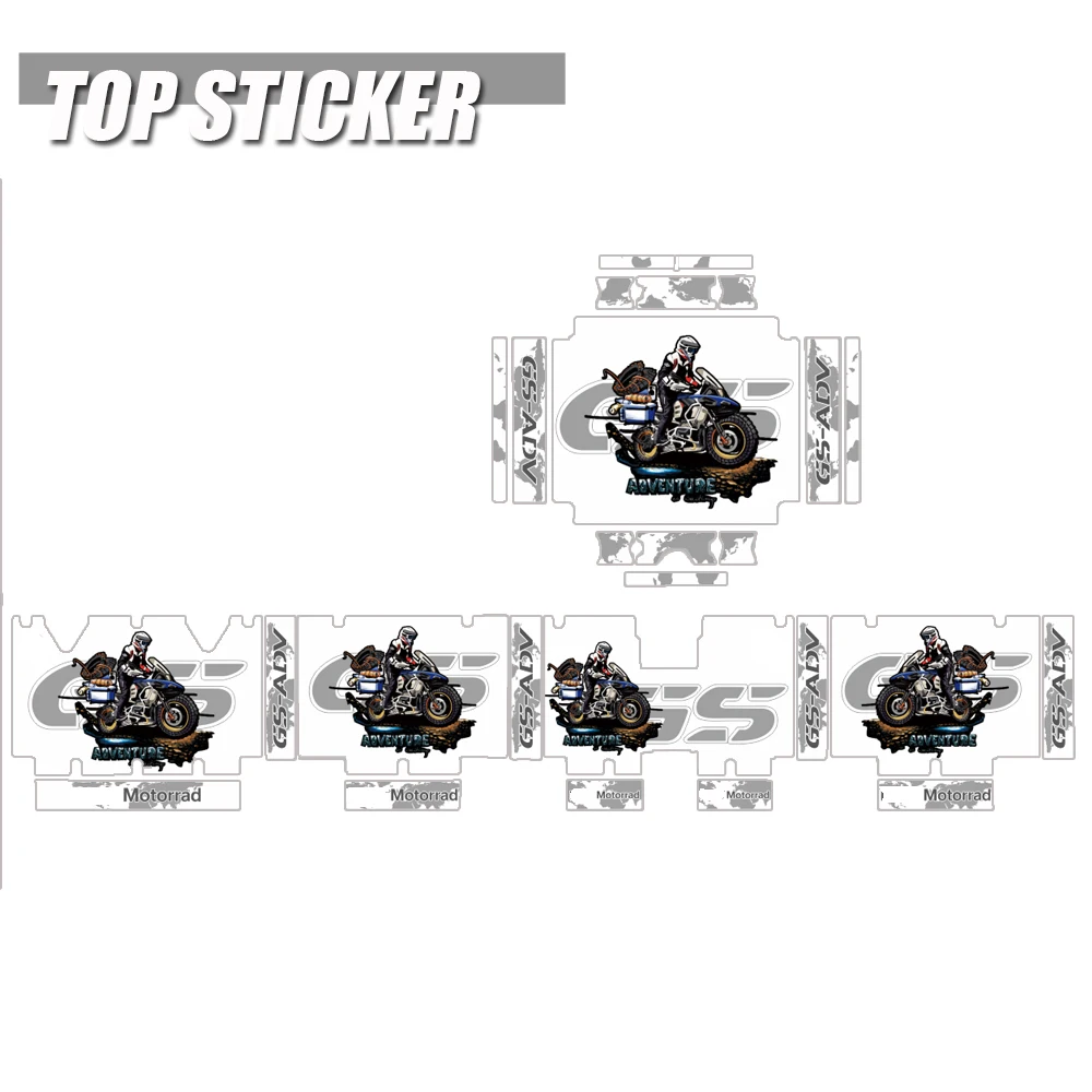 R1200GS R1250GS Adventure Panniers Stickers For BMW R1250 R1200 GSA 2013-2023 Motorcycle Aluminum Box Saddlebag Protector Decals